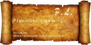 Pigniczki Laura névjegykártya