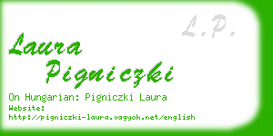 laura pigniczki business card